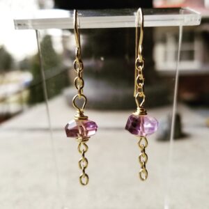 Ametrine Gold Fill Dangle Earrings