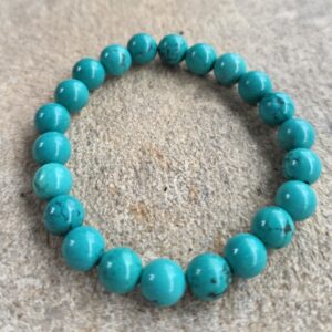 8mm Turquoise Stretch Bracelet – Available in Multiple Sizes