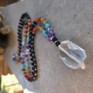Lava Stone Chakra Mala — Ground & Align | 108 Hand-Knotted Meditation Mala